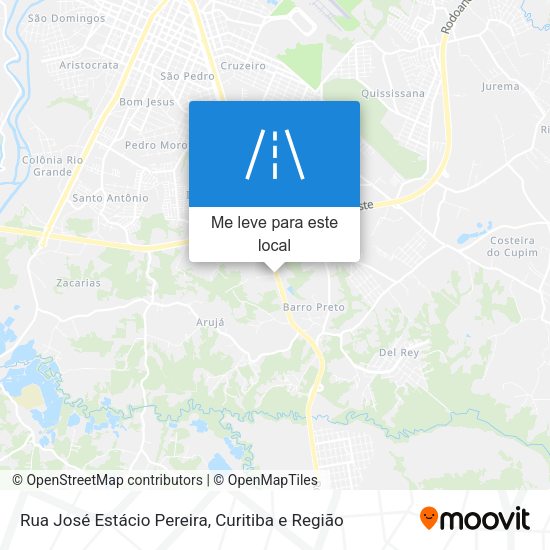 Rua José Estácio Pereira mapa