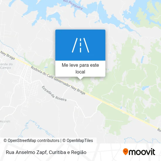 Rua Anselmo Zapf mapa
