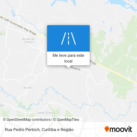 Rua Pedro Perbich mapa