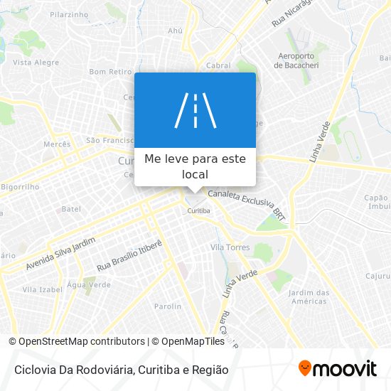 Ciclovia Da Rodoviária mapa