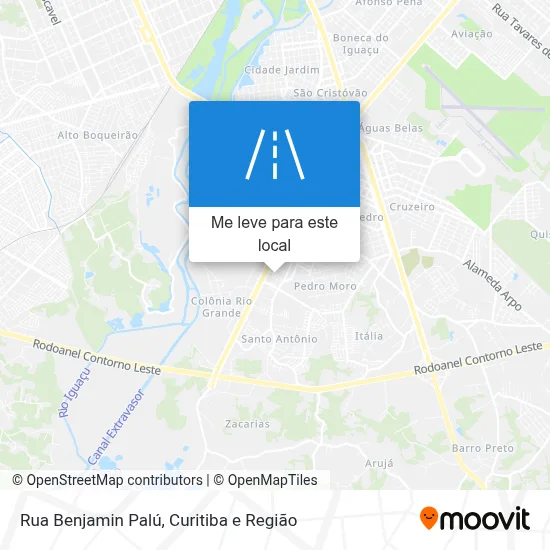 Rua Benjamin Palú mapa