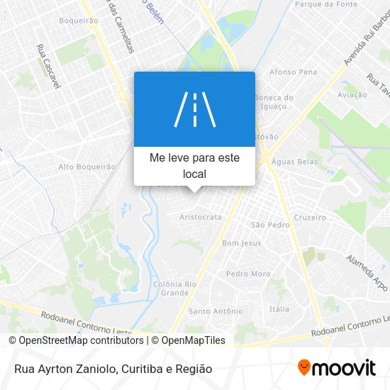 Rua Ayrton Zaniolo mapa
