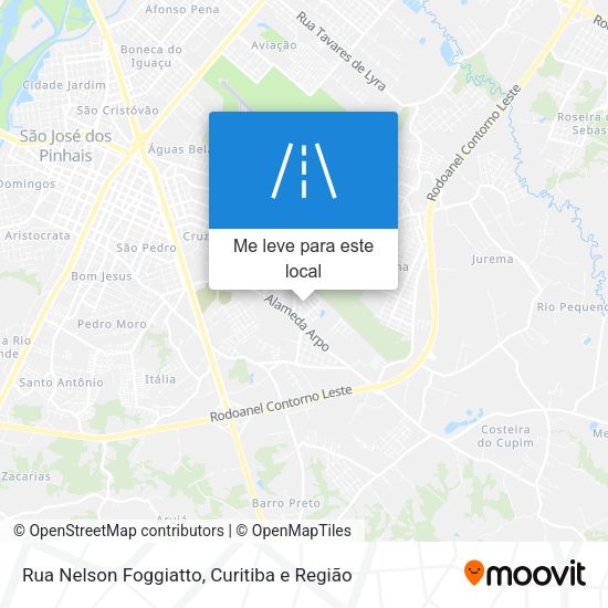Rua Nelson Foggiatto mapa