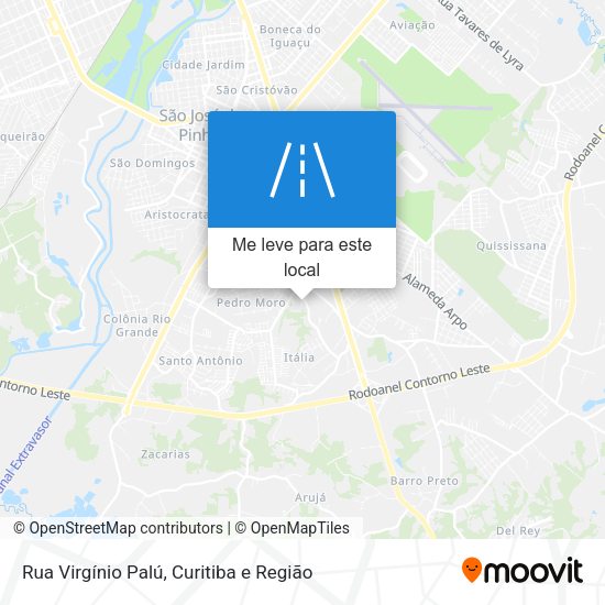 Rua Virgínio Palú mapa