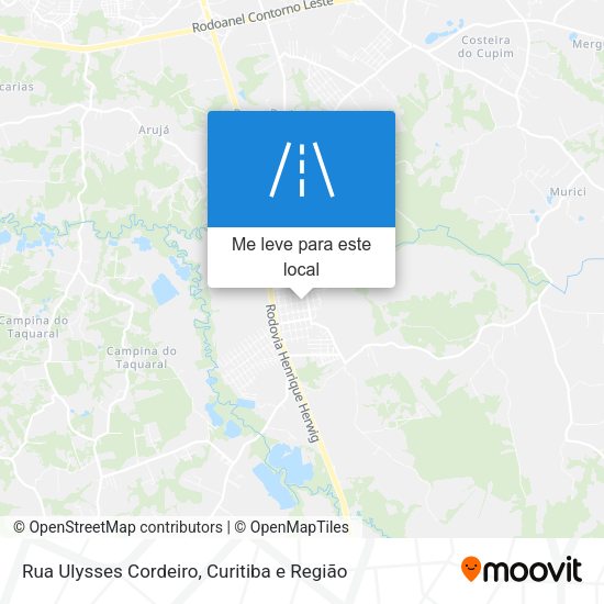 Rua Ulysses Cordeiro mapa