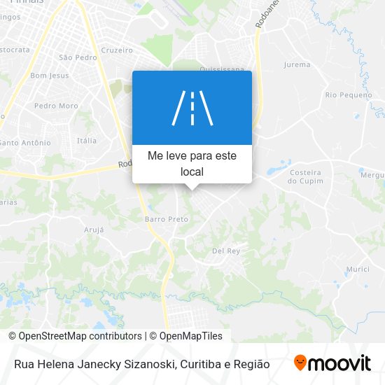 Rua Helena Janecky Sizanoski mapa