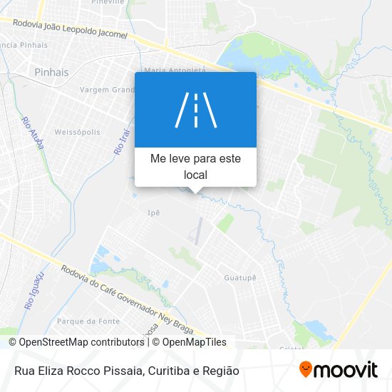 Rua Eliza Rocco Pissaia mapa