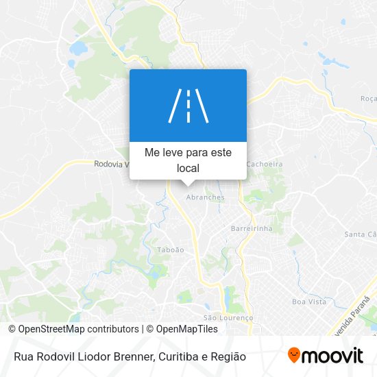 Rua Rodovil Liodor Brenner mapa