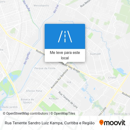 Rua Tenente Sandro Luiz Kampa mapa