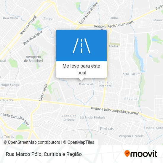 Rua Marco Pólo mapa