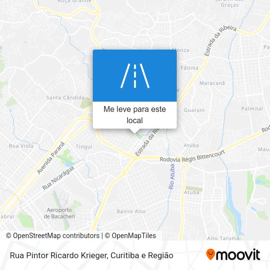 Rua Pintor Ricardo Krieger mapa