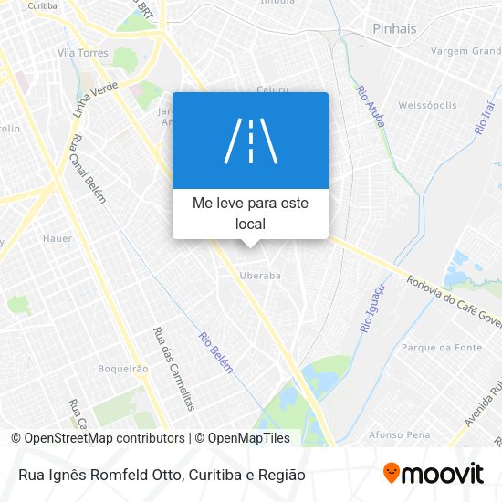 Rua Ignês Romfeld Otto mapa