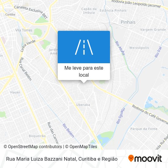 Rua Maria Luiza Bazzani Natal mapa
