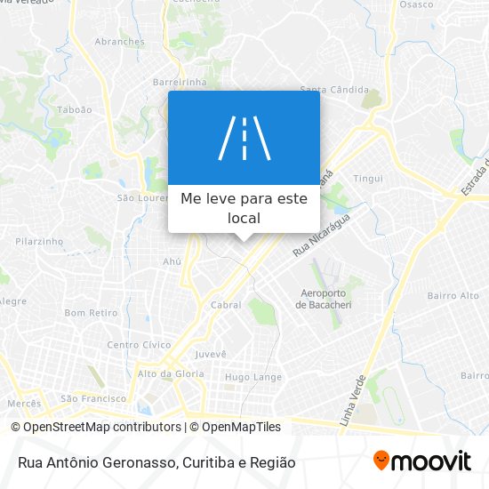 Rua Antônio Geronasso mapa