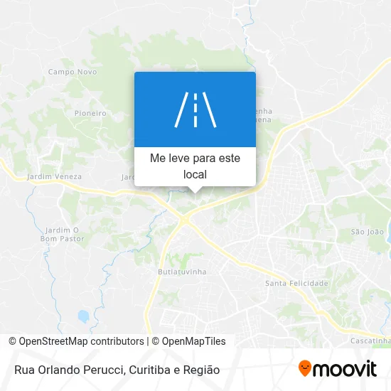 Rua Orlando Perucci mapa