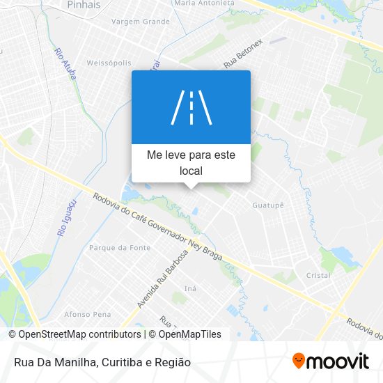 Rua Da Manilha mapa