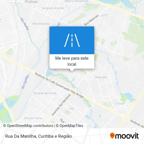 Rua Da Manilha mapa