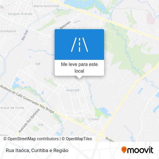 Rua Itaóca mapa
