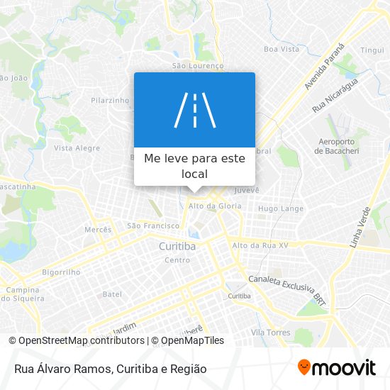 Rua Álvaro Ramos mapa