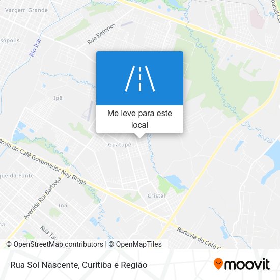 Rua Sol Nascente mapa