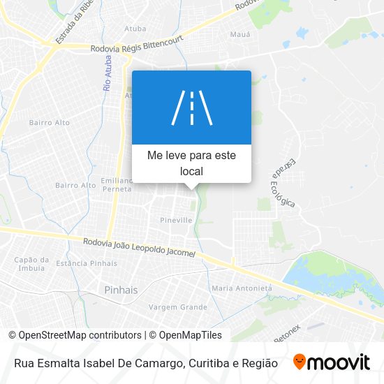 Rua Esmalta Isabel De Camargo mapa