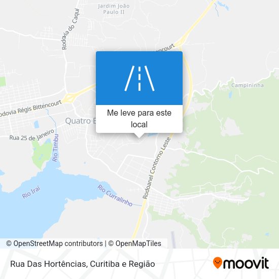 Rua Das Hortências mapa