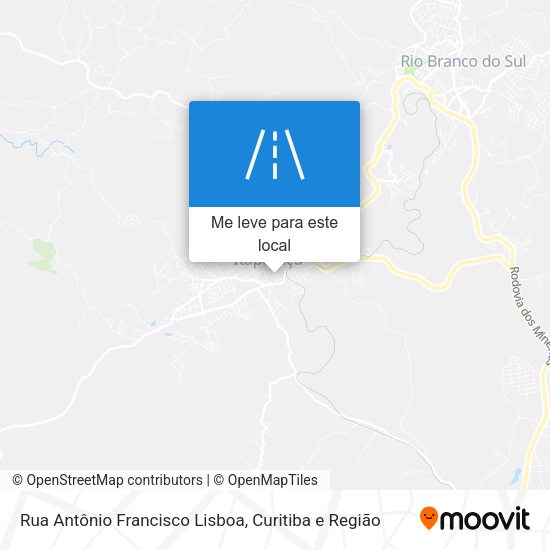 Rua Antônio Francisco Lisboa mapa