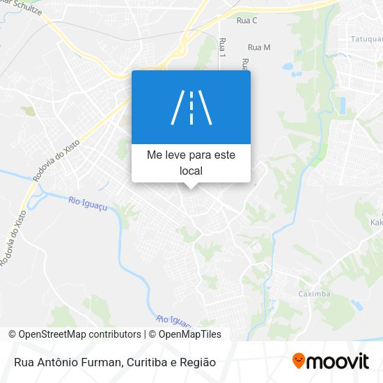 Rua Antônio Furman mapa