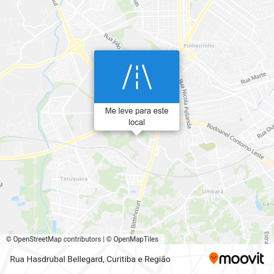 Rua Hasdrubal Bellegard mapa