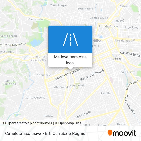 Canaleta Exclusiva - Brt mapa