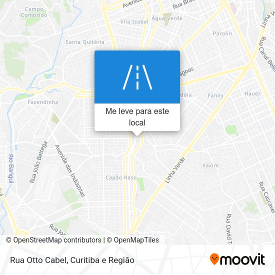 Rua Otto Cabel mapa