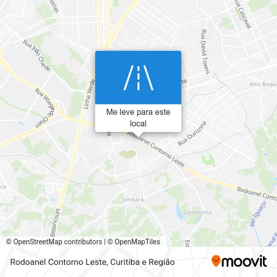 Rodoanel Contorno Leste mapa