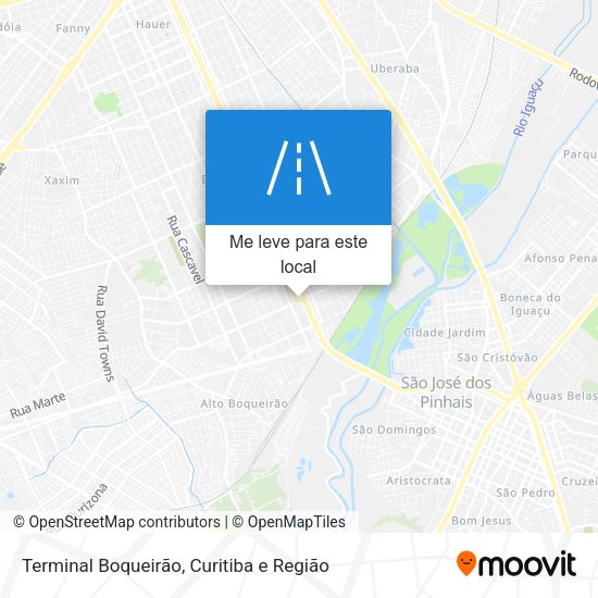 Terminal Boqueirão mapa