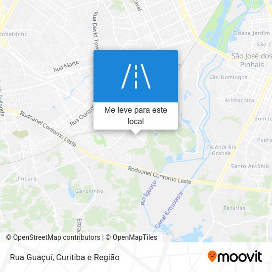 Rua Guaçuí mapa