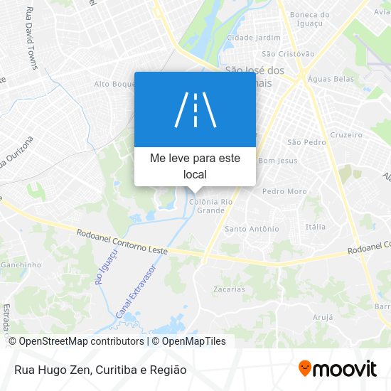 Rua Hugo Zen mapa