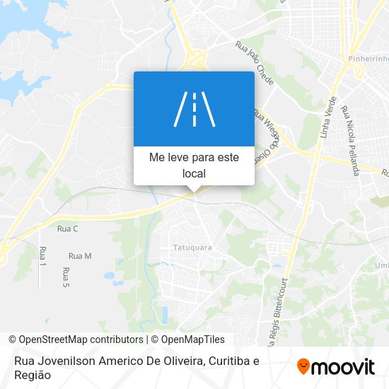 Rua Jovenilson Americo De Oliveira mapa