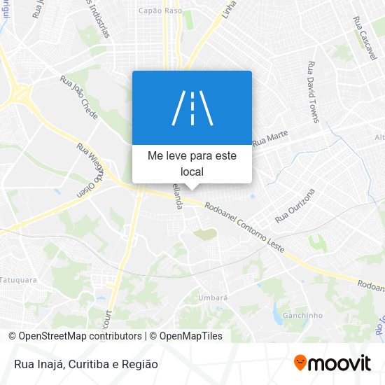 Rua Inajá mapa