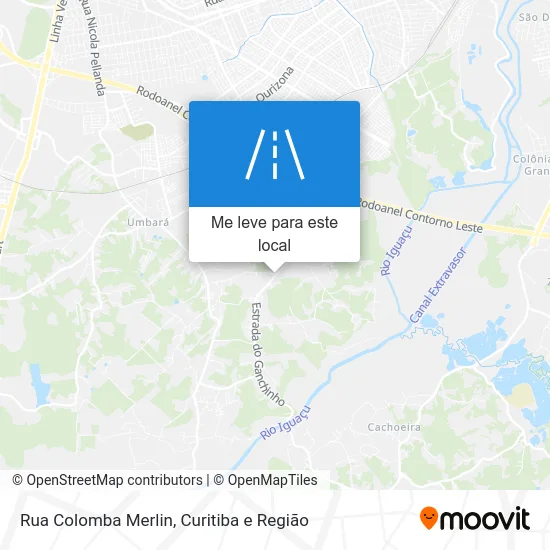 Rua Colomba Merlin mapa