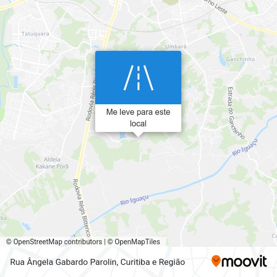 Rua Ângela Gabardo Parolin mapa