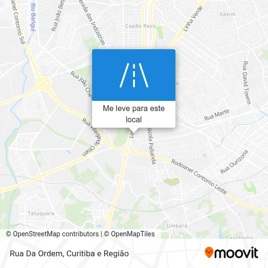 Rua Da Ordem mapa