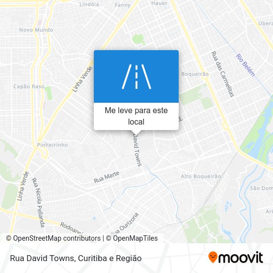 Rua David Towns mapa