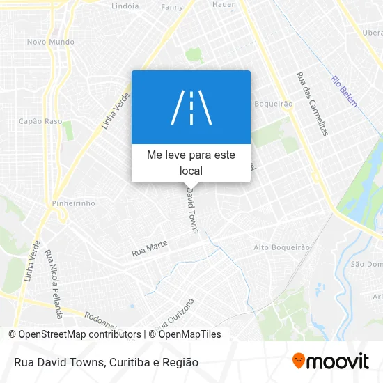 Rua David Towns mapa