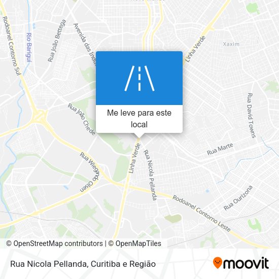 Rua Nicola Pellanda mapa