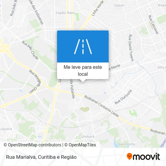 Rua Marialva mapa