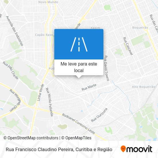 Rua Francisco Claudino Pereira mapa