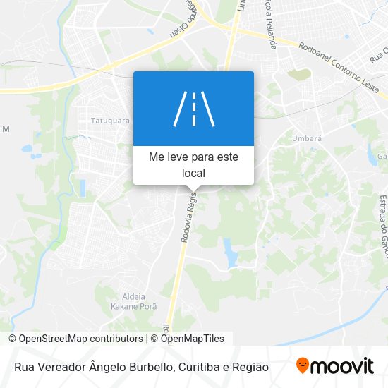 Rua Vereador Ângelo Burbello mapa