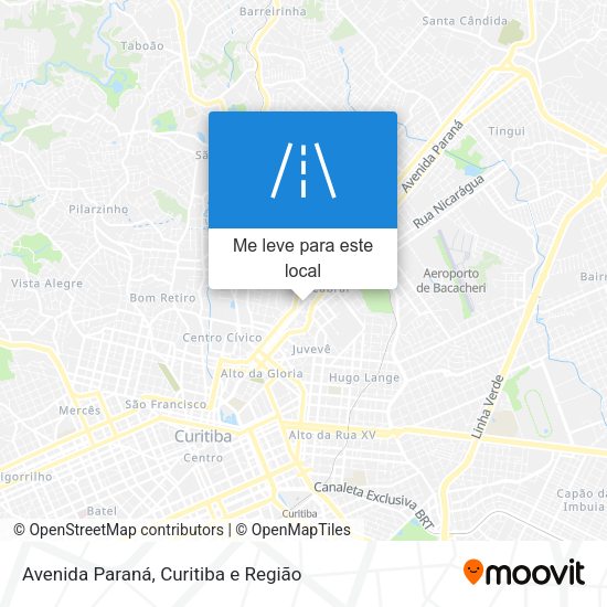 Avenida Paraná mapa