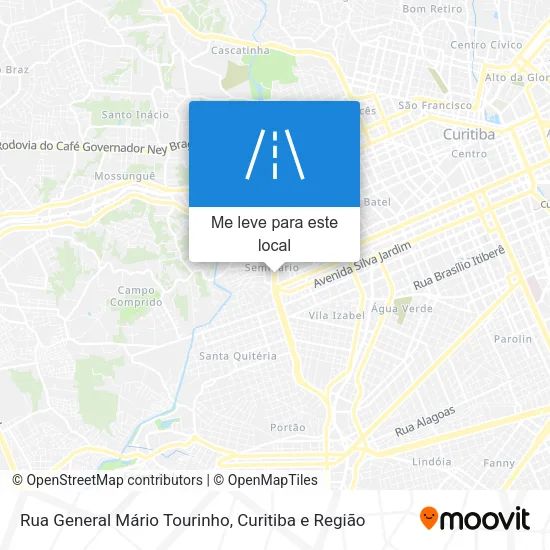 Rua General Mário Tourinho mapa