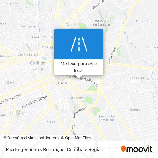 Rua Engenheiros Rebouças mapa