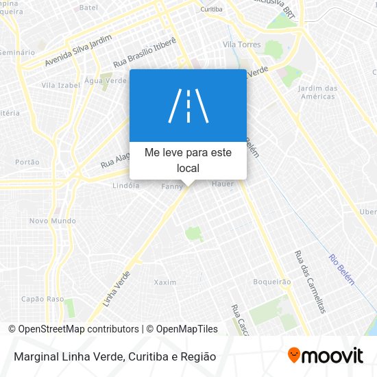 Marginal Linha Verde mapa